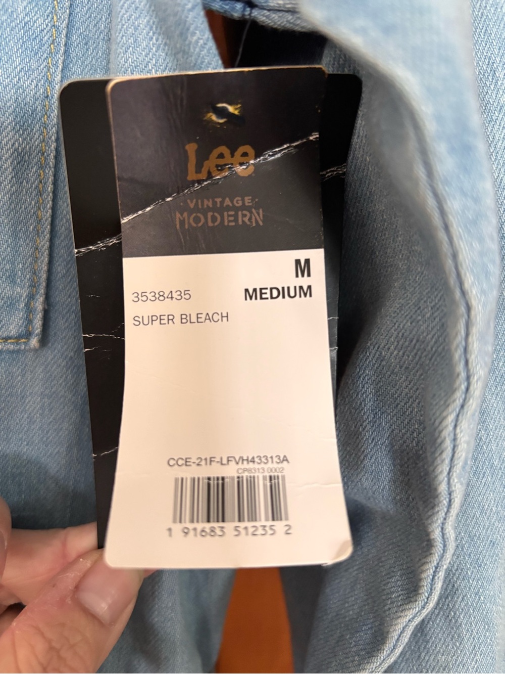Free People x Lee Union-Alls Denim Boilersuit Jumpsuit M NWT - Picture 5 of 7